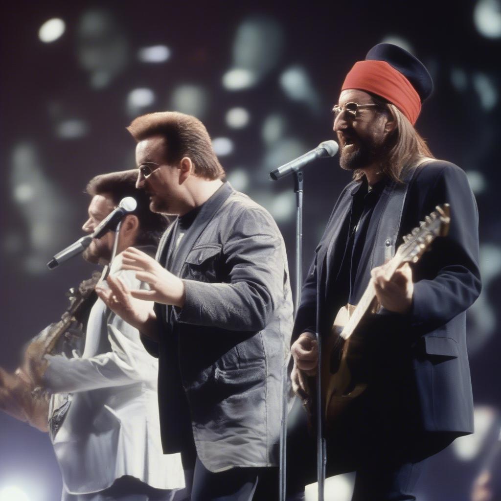 U2 and Pavarotti Performing Miss Sarajevo