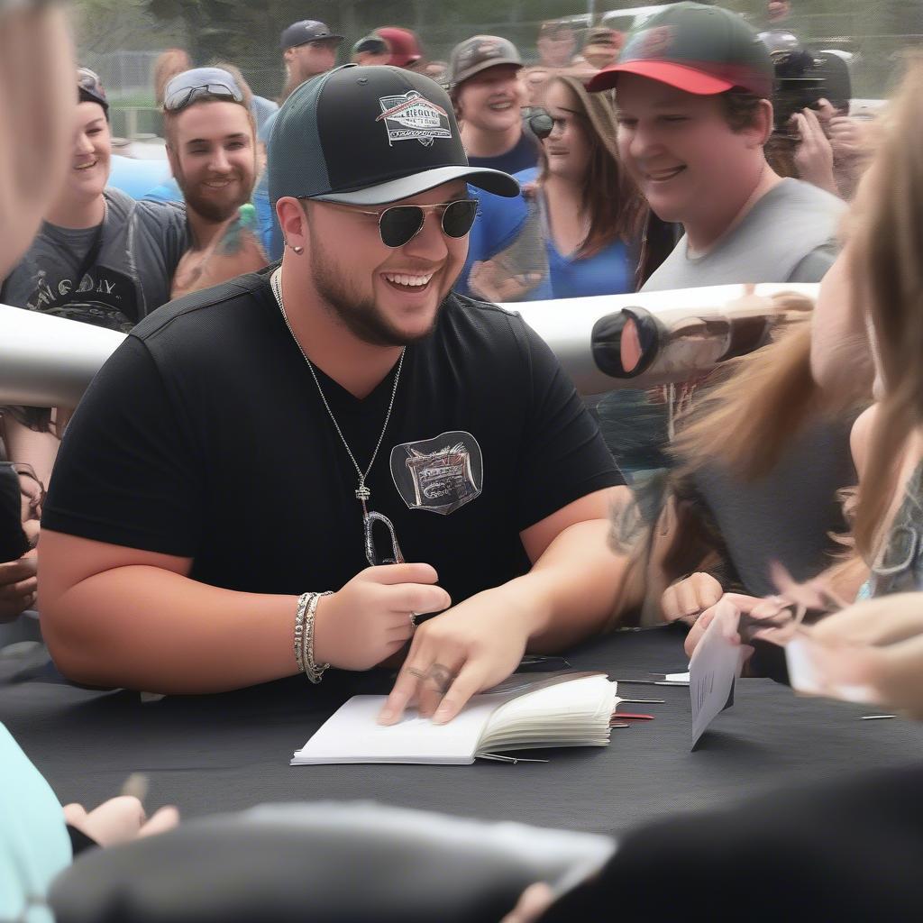 Mitchell Tenpenny with Fans