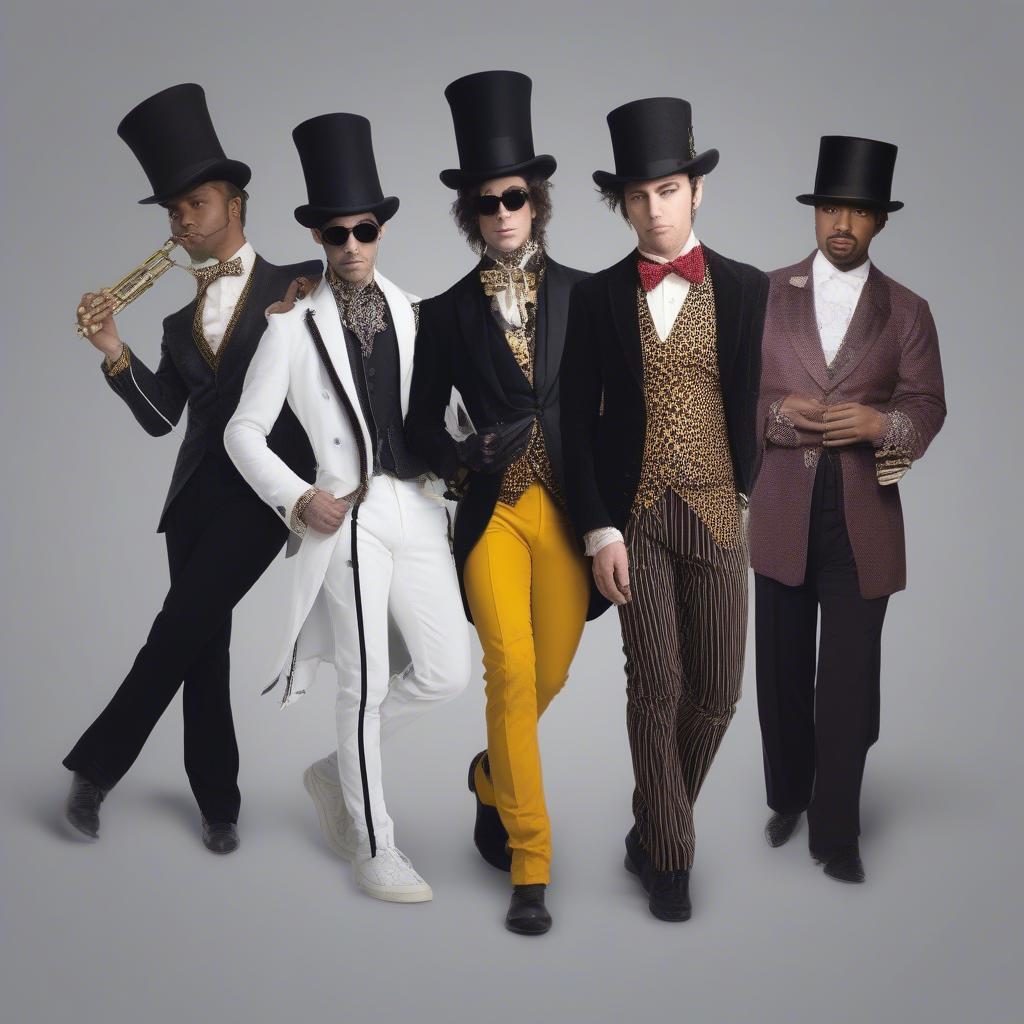 Modern Artists in Top Hats and Tails