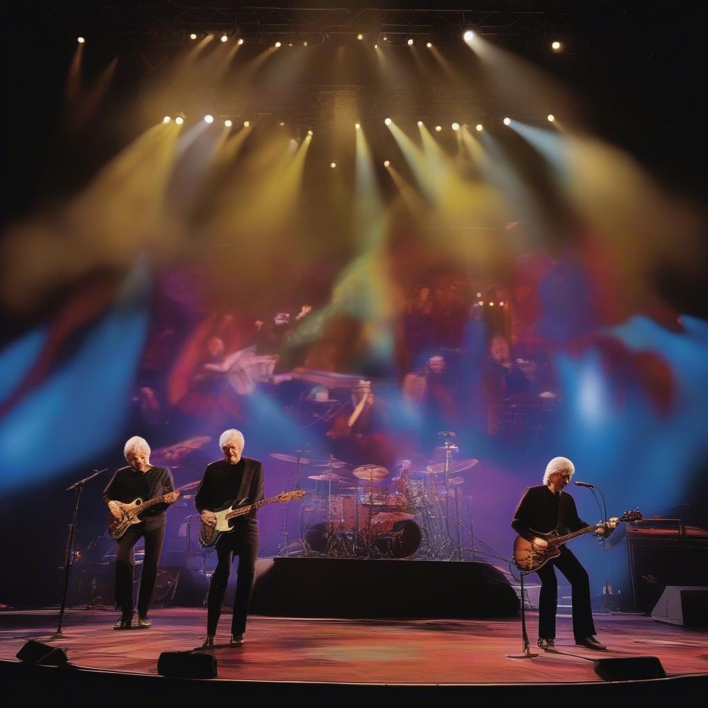 The Moody Blues performing live on stage