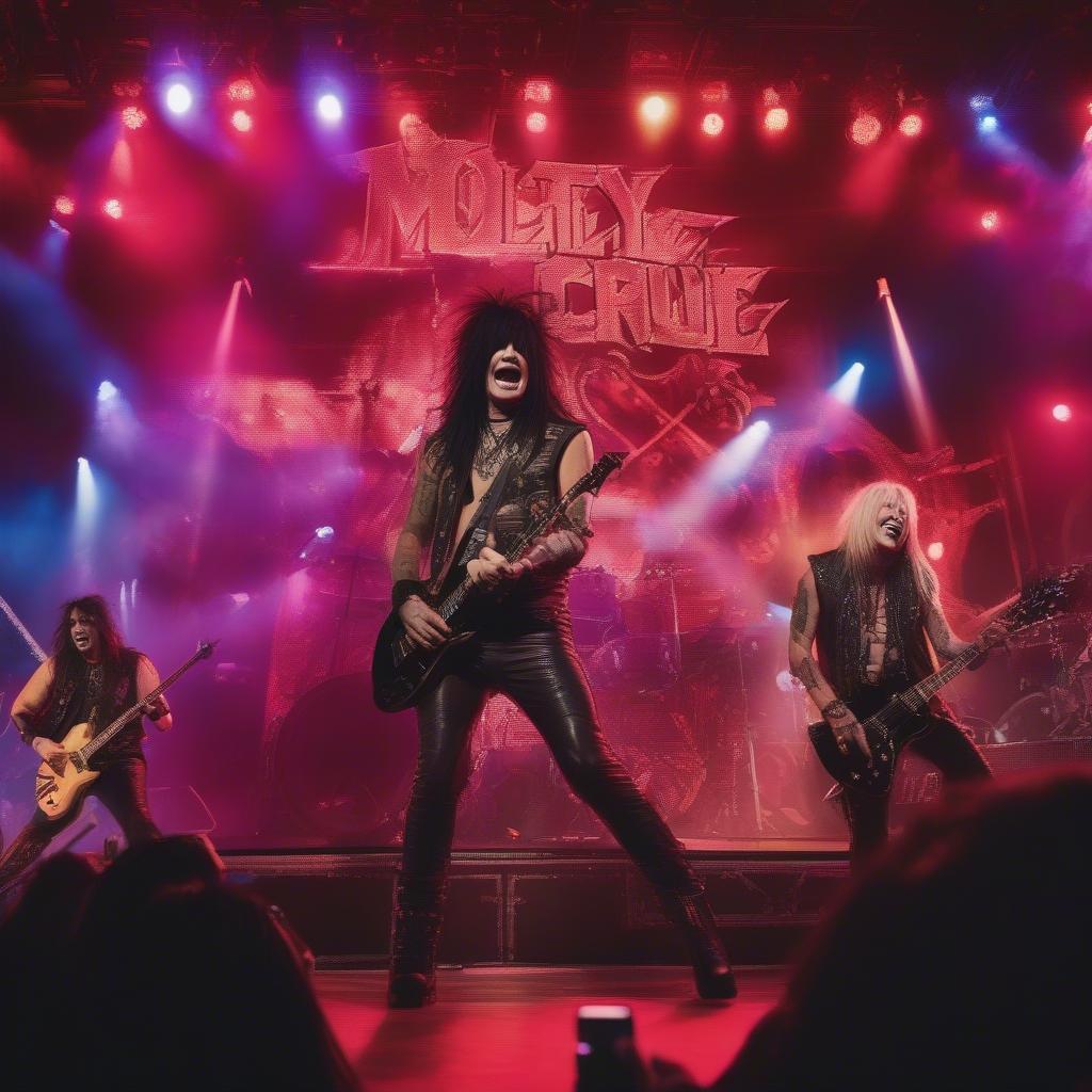 Motley Crue Performing Live