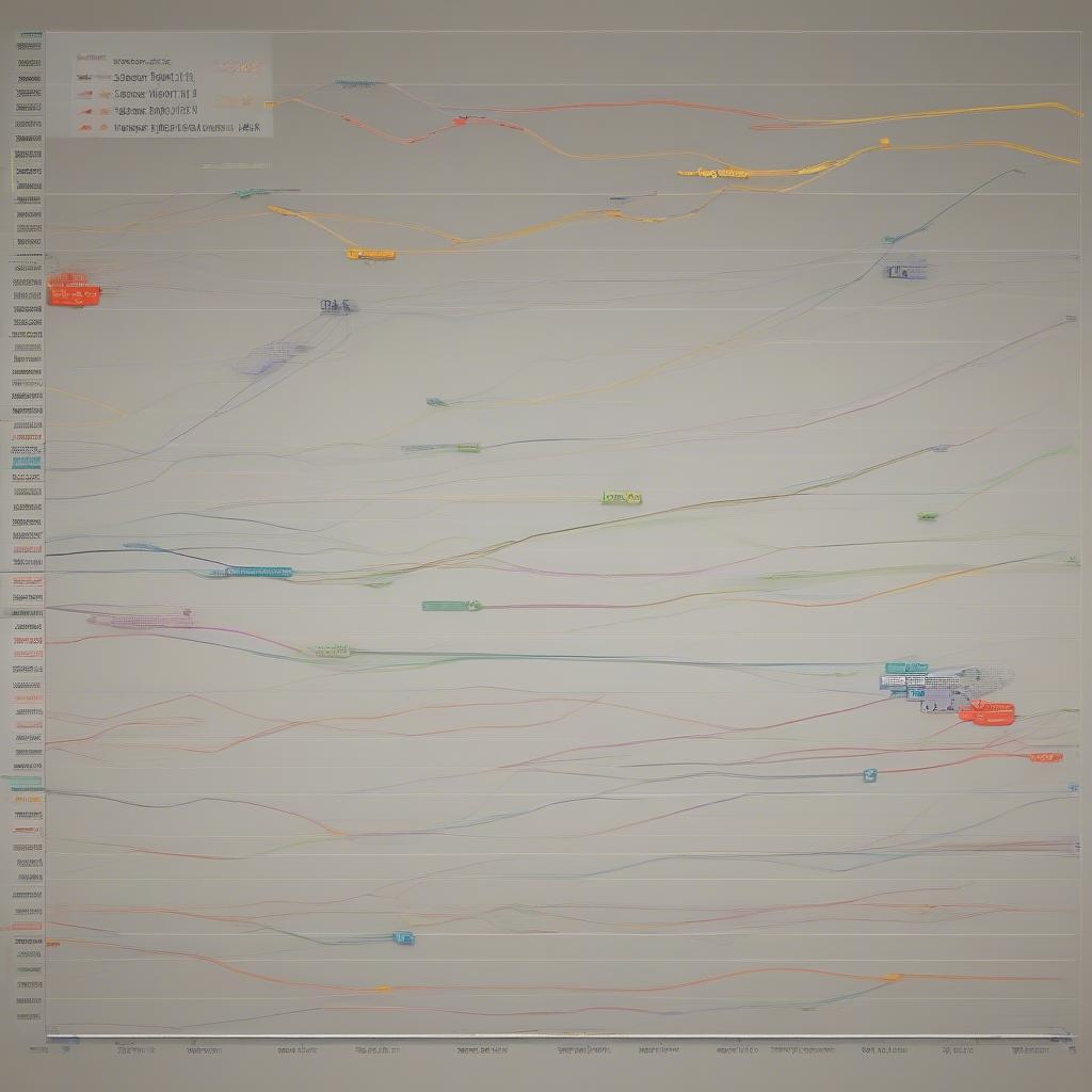 A chart displaying the 987 top 20 countdown songs, with arrows indicating upward and downward movement of songs in the ranking.