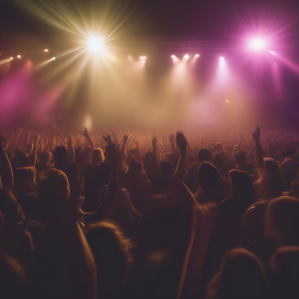 Music Fans Enjoying a Live Concert