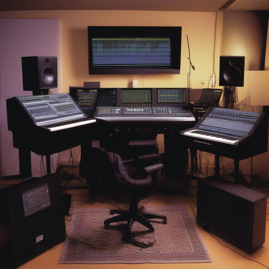 Music Production in 1999: Mixing Consoles, Synthesizers, and Computer Screens