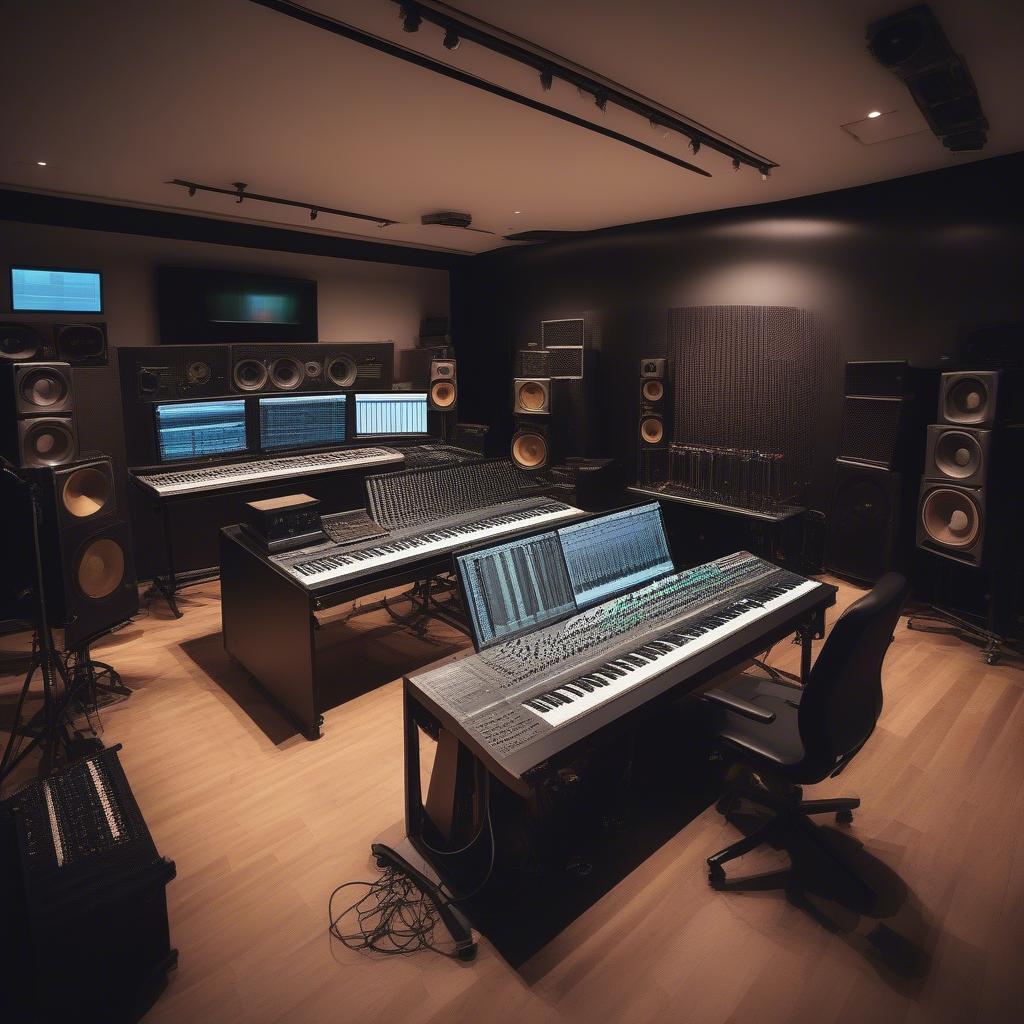 Modern Music Production Studio