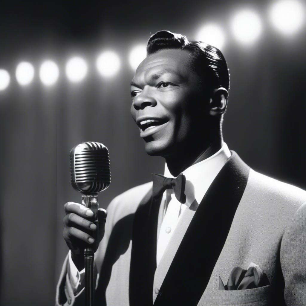 Nat King Cole Singing "Unforgettable" in 1956