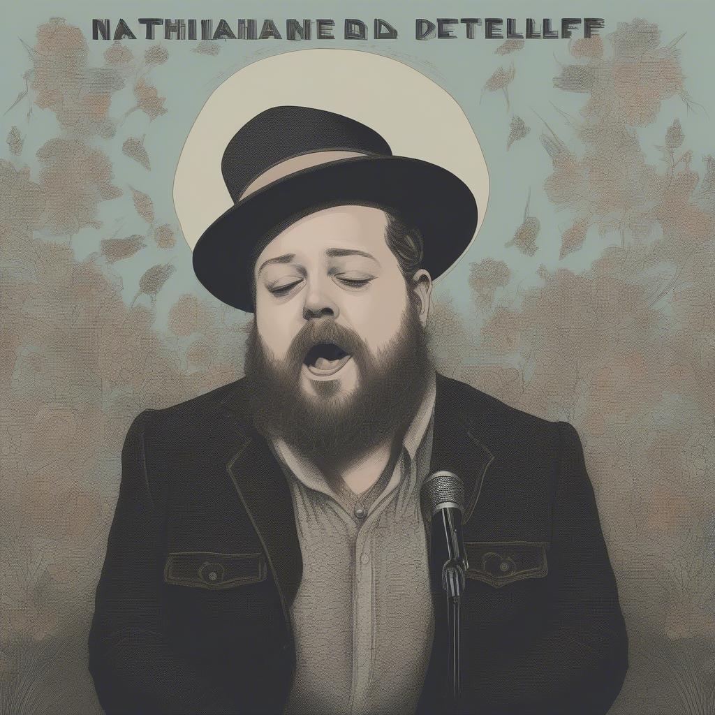 Nathaniel Rateliff singing passionately on stage