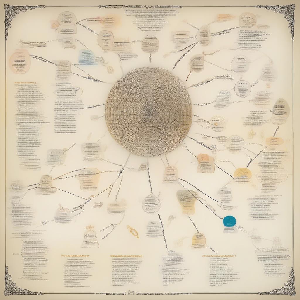 Factors Contributing to a Number One Hit: A mind map showcasing various elements like strong melody, relatable lyrics, effective marketing, cultural impact, and virality that contribute to a song reaching the top of the charts.