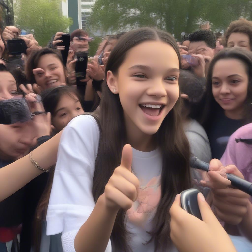 Olivia Rodrigo Meeting Fans