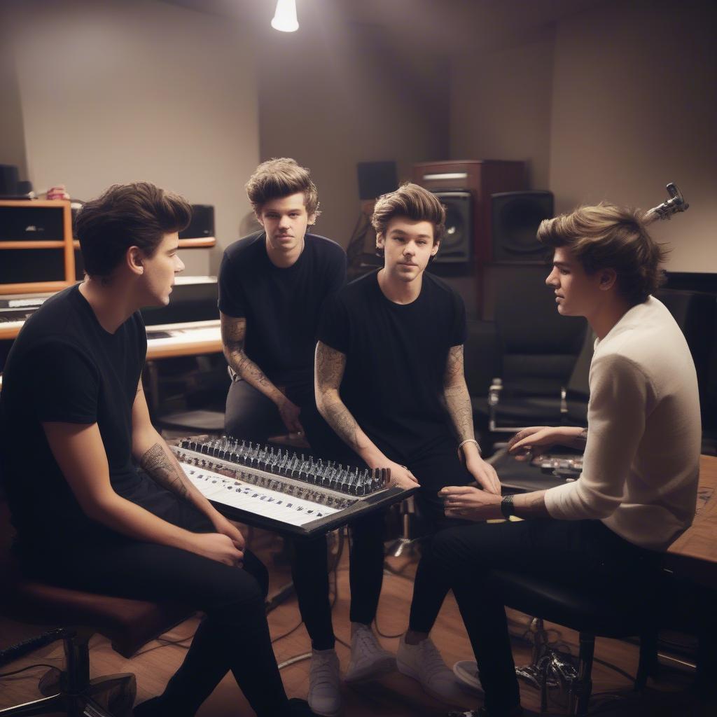 One Direction in the Studio