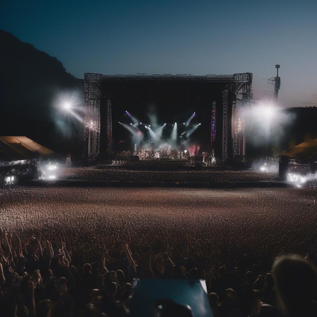 OneRepublic performing "Good Life" at a festival