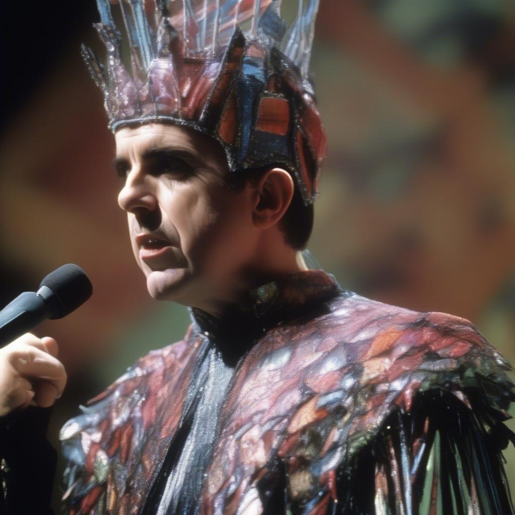 Peter Gabriel in Costume with Genesis