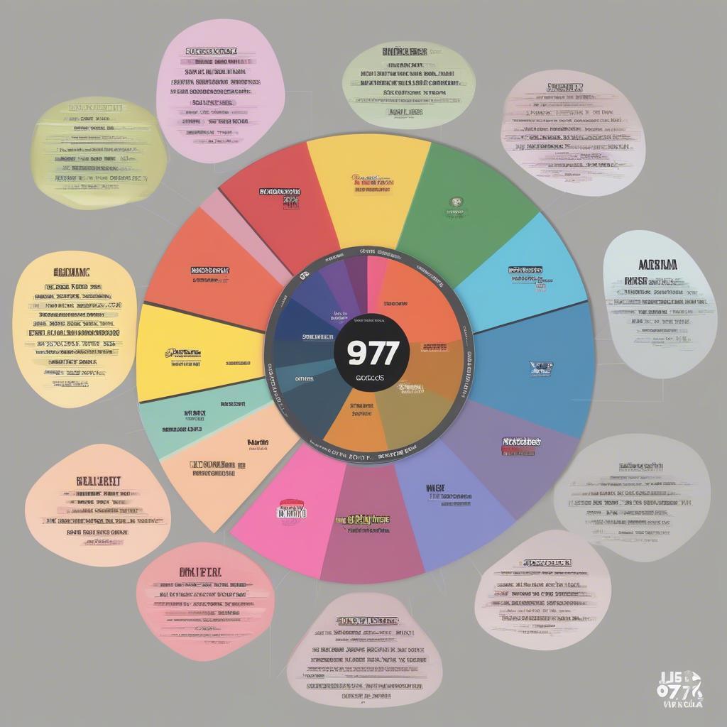 Popular Music Genres of 2017: A colorful pie chart illustrating the percentage breakdown of various music genres that were popular in 2017, including pop, hip-hop, R&B, country, and electronic dance music.