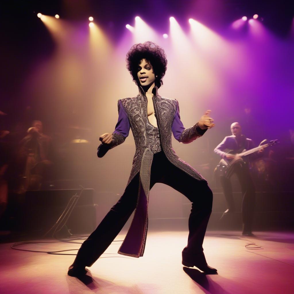 Prince performing live