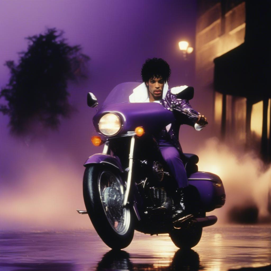 Prince in Purple Rain Movie Scene