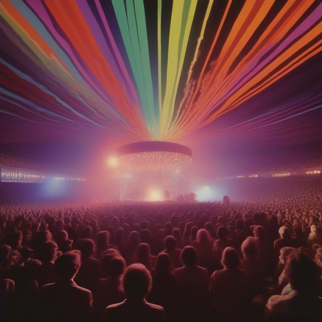 Psychedelic Rock Concert Light Show