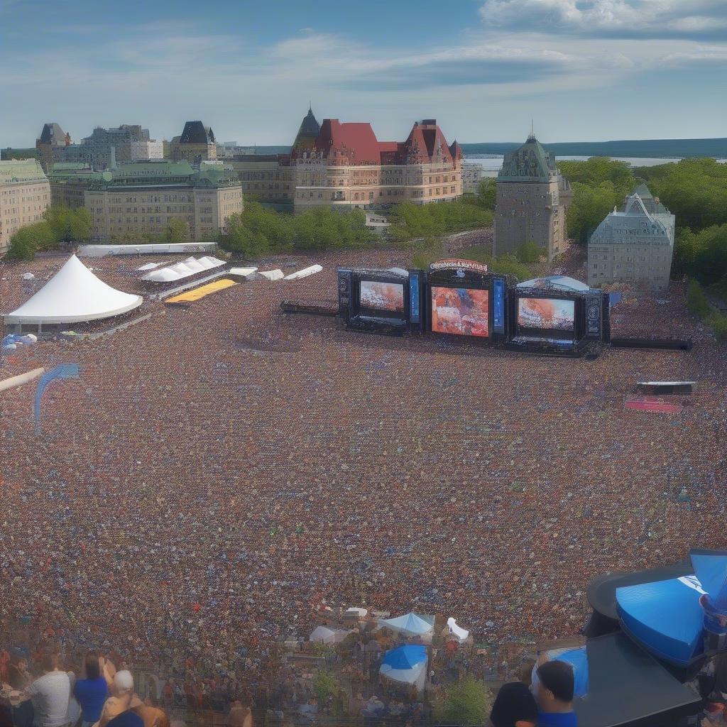 Crowd at the Quebec City Summer Festival 2016