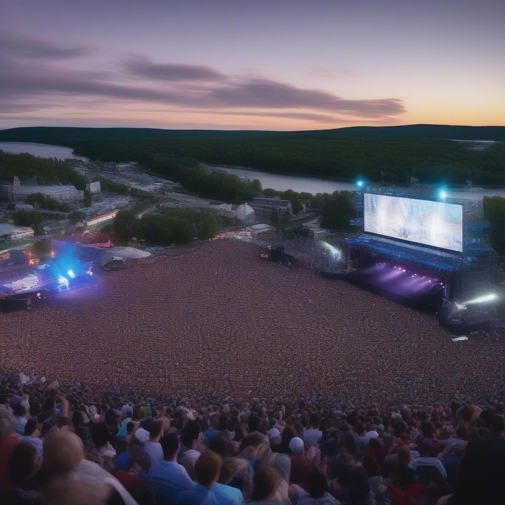 Crowd at the 2017 Quebec City Summer Festival