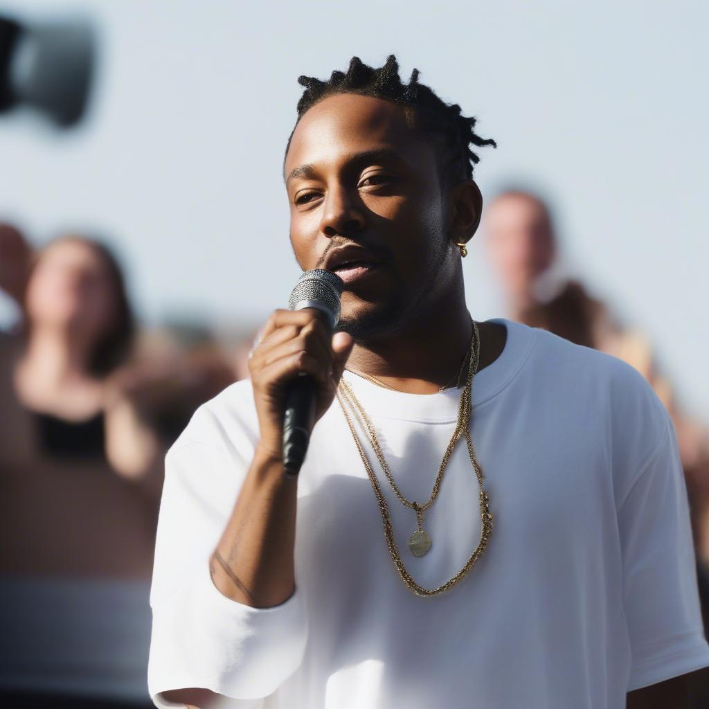 Kendrick Lamar at the 2017 Quebec City Summer Festival