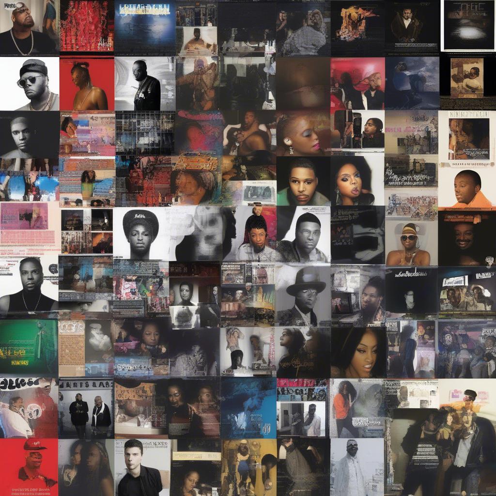 R&B Music Evolution 2013: A collage representing the diversity of the genre