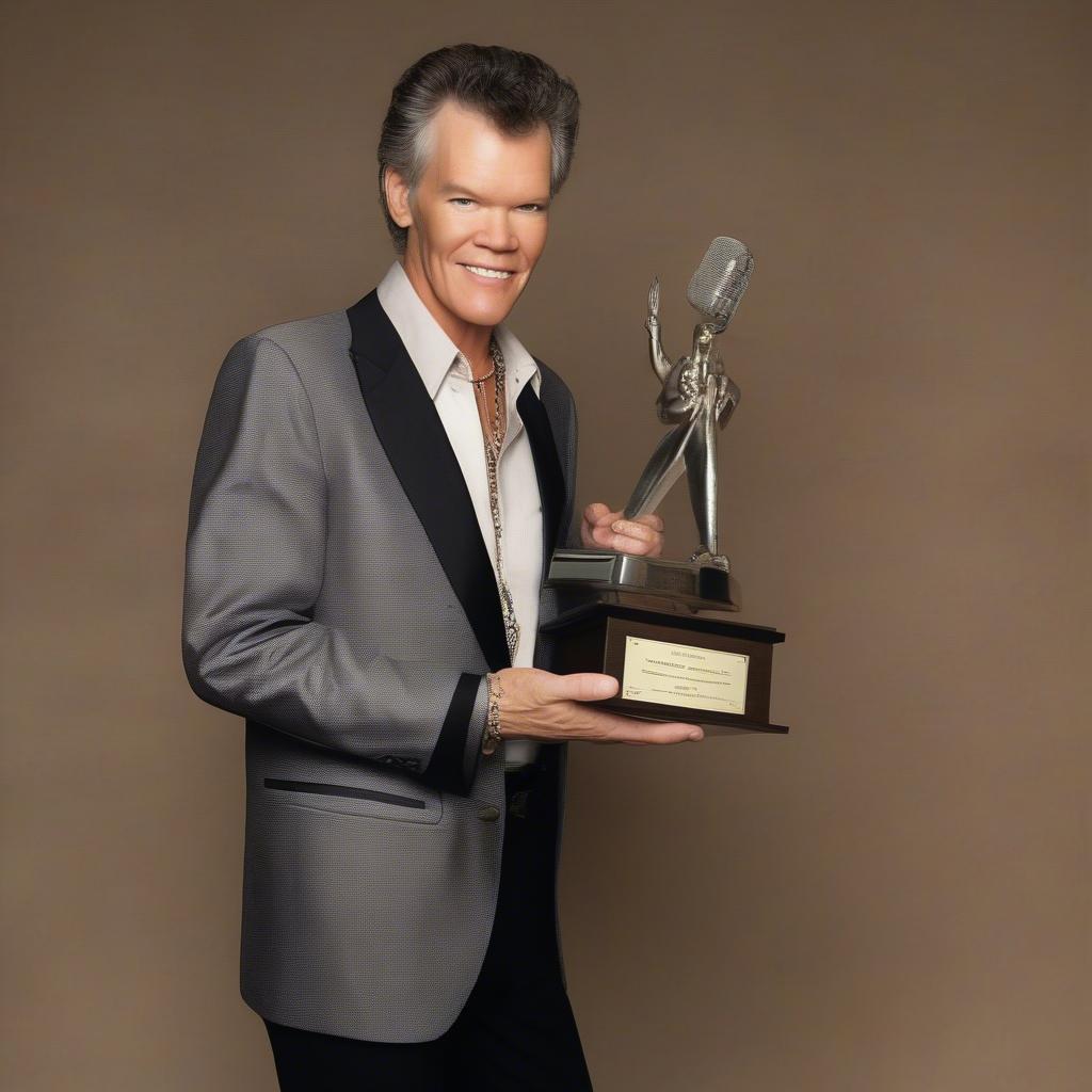 Randy Travis Receiving an Award