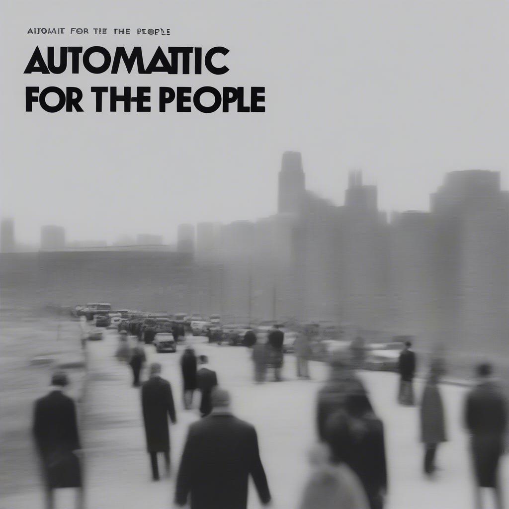 R.E.M. Automatic for the People Album Art