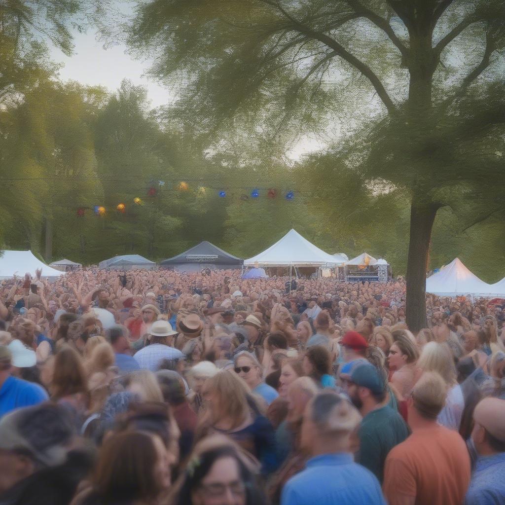 Rhythm & Roots Festival Crowd in 2018