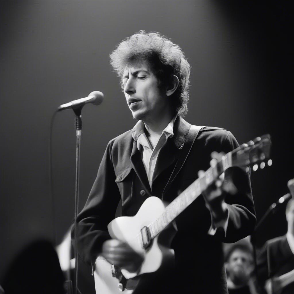 Bob Dylan performing Like a Rolling Stone