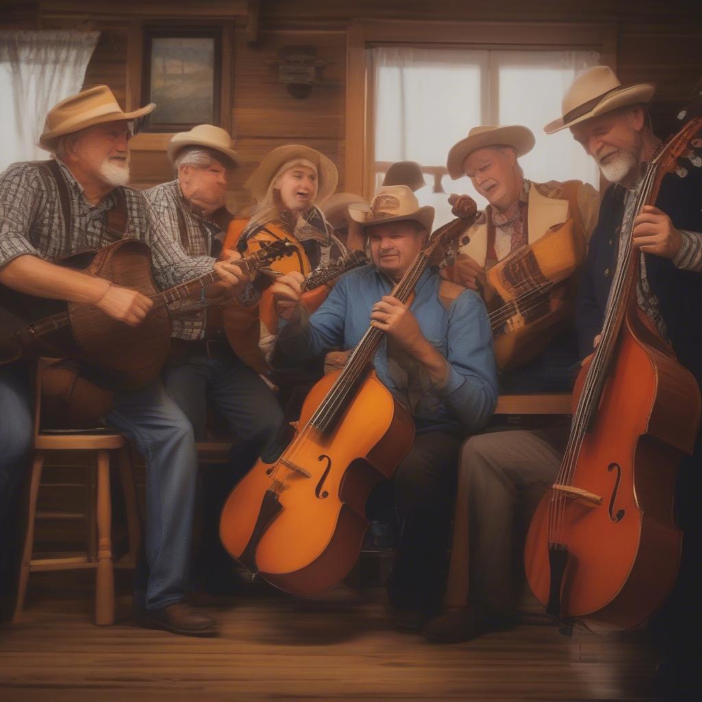 Bluegrass Band Playing Rocky Top