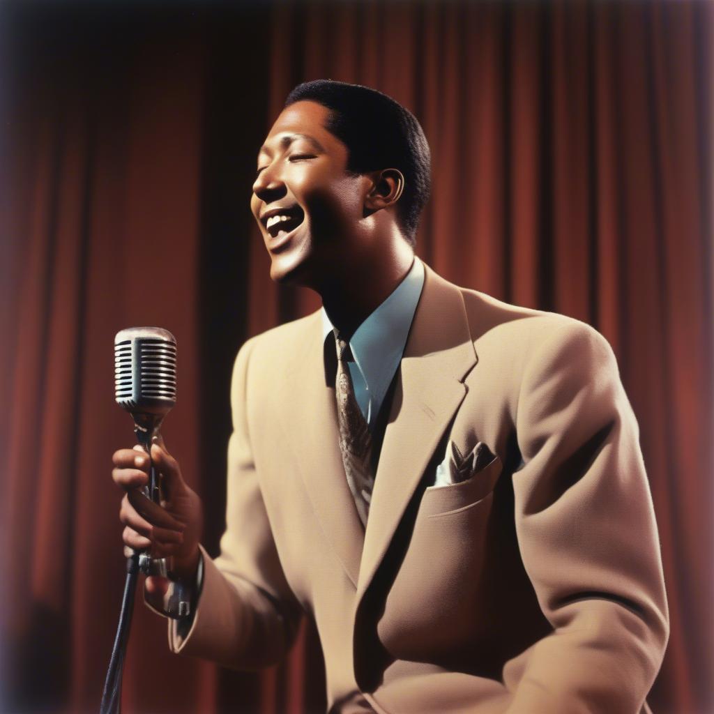 Sam Cooke Performing in 1957