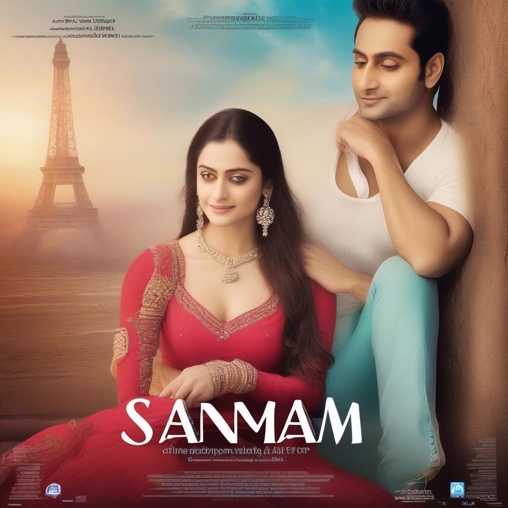 Movie poster for Sanam Re featuring Arijit Singh's name prominently displayed.