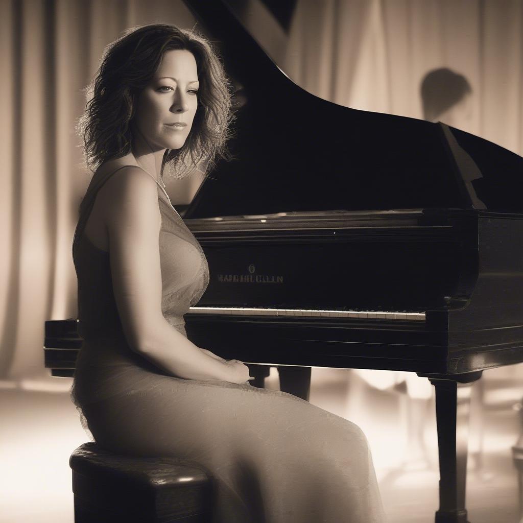 Sarah McLachlan at the Piano Singing "I Will Remember You"