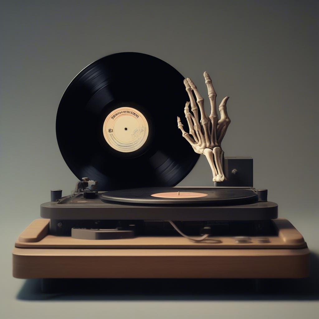 The Scariest Song Ever: A Vinyl Record with a Ghoulish Image