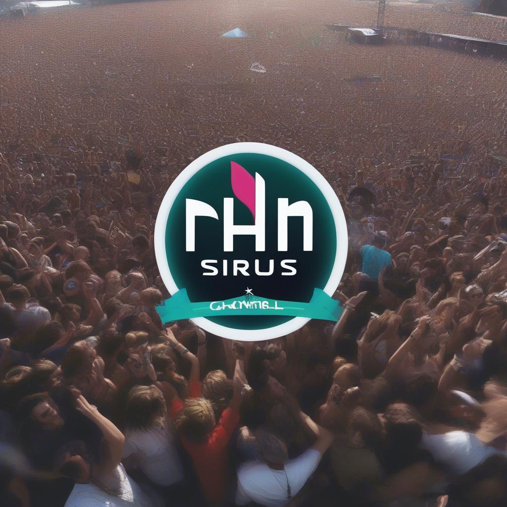 Sirius BPM at a Music Festival: A large crowd dancing and enjoying the music at a festival, with the Sirius BPM logo displayed prominently.