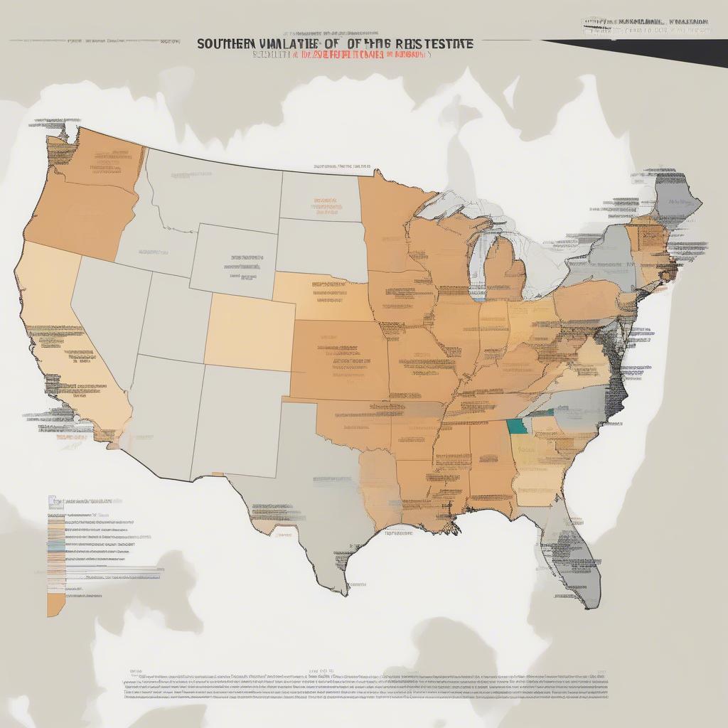 Southern Hip Hop's Influence in 2006: An image depicting a map of the Southern United States highlighting the cities and regions that played a key role in shaping the hip hop scene in 2006.