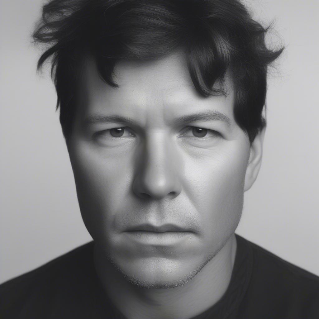 Close-up portrait of Stephan Jenkins, lead singer of 3rd Eye Blind, with a thoughtful expression.