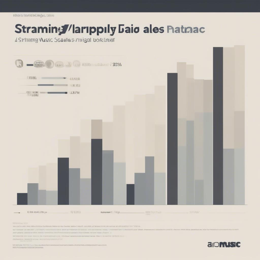 Streaming's Impact on the 101.3 Music Chart: A graph illustrating the growing influence of streaming data on the chart's rankings compared to traditional metrics like radio airplay and sales.