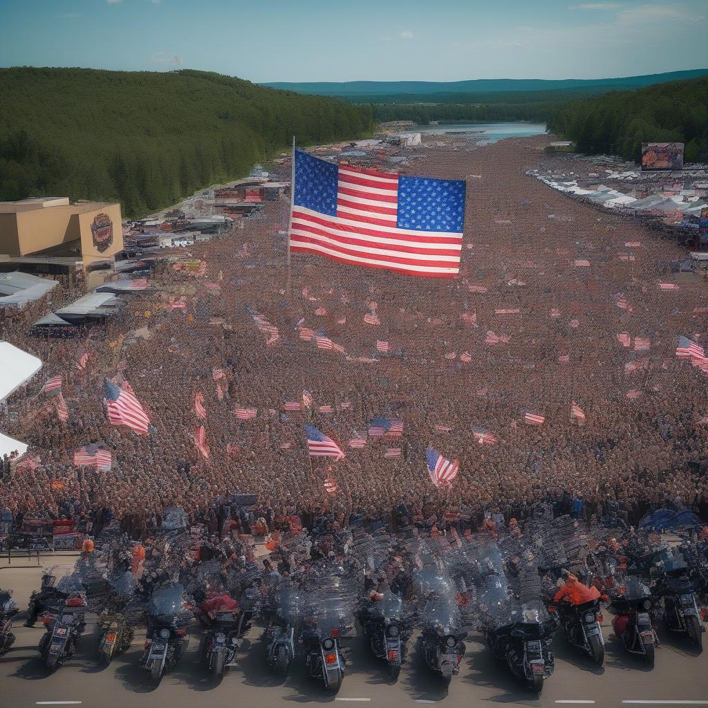 Sturgis 2020 Crowd Cheering