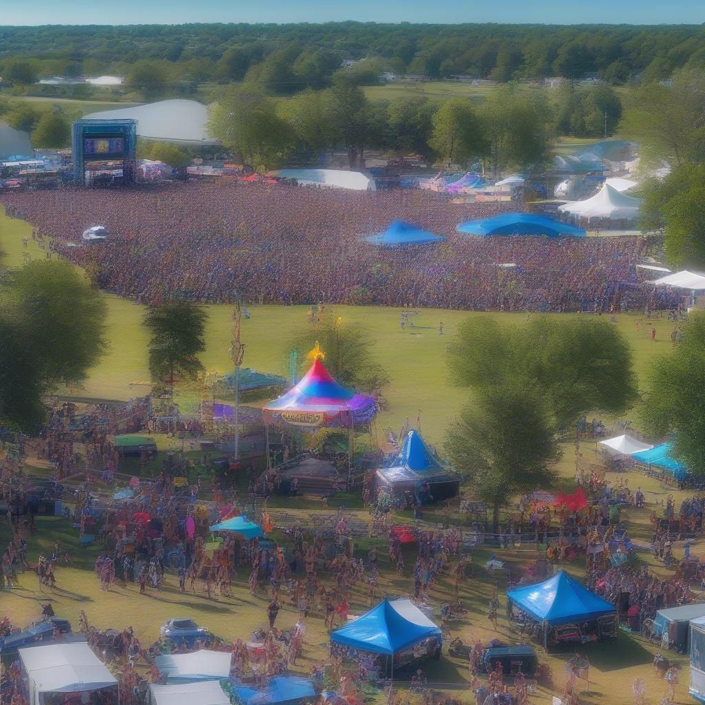 SweetWater 420 Fest 2018 Crowd enjoying the music