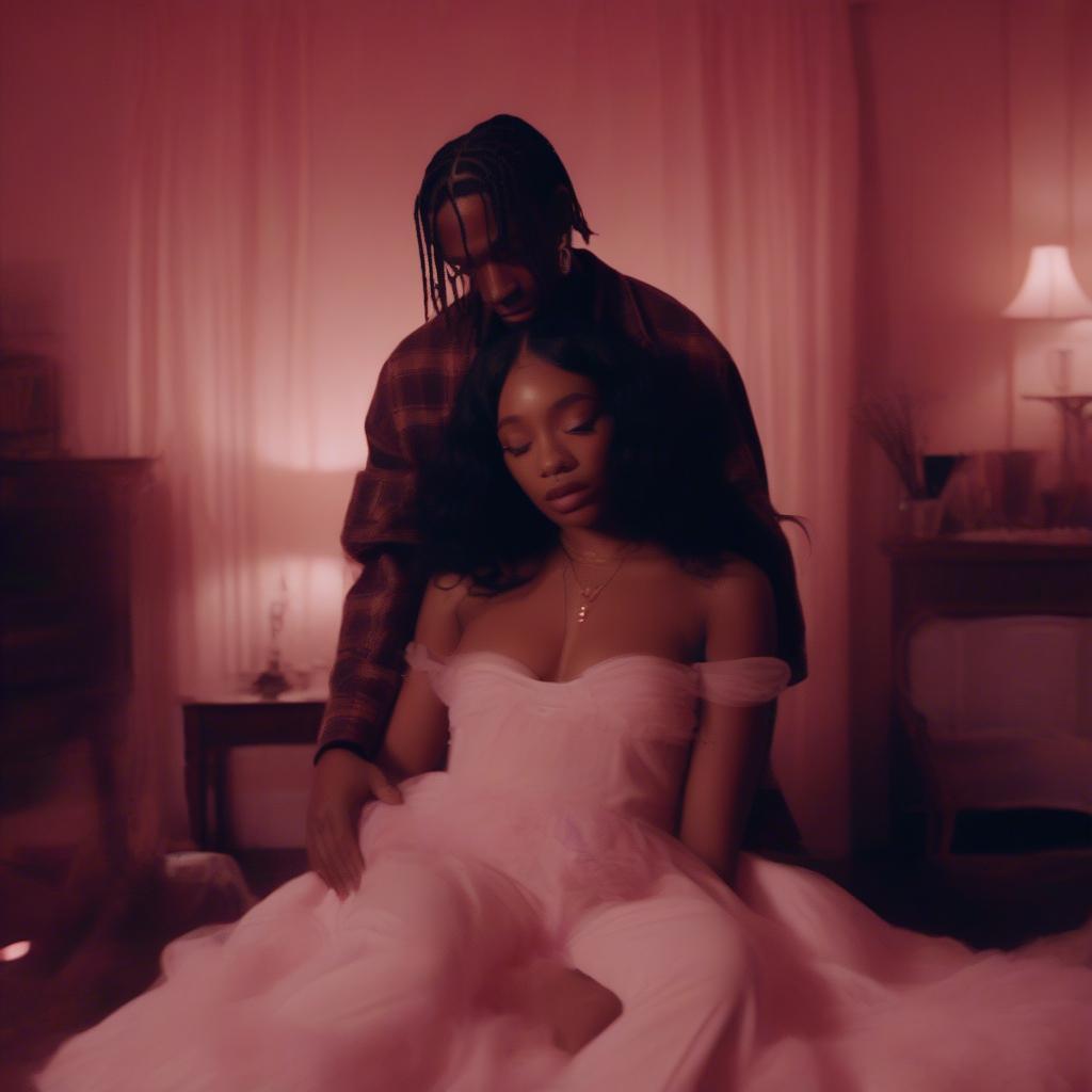 SZA and Travis Scott in Love Galore Music Video