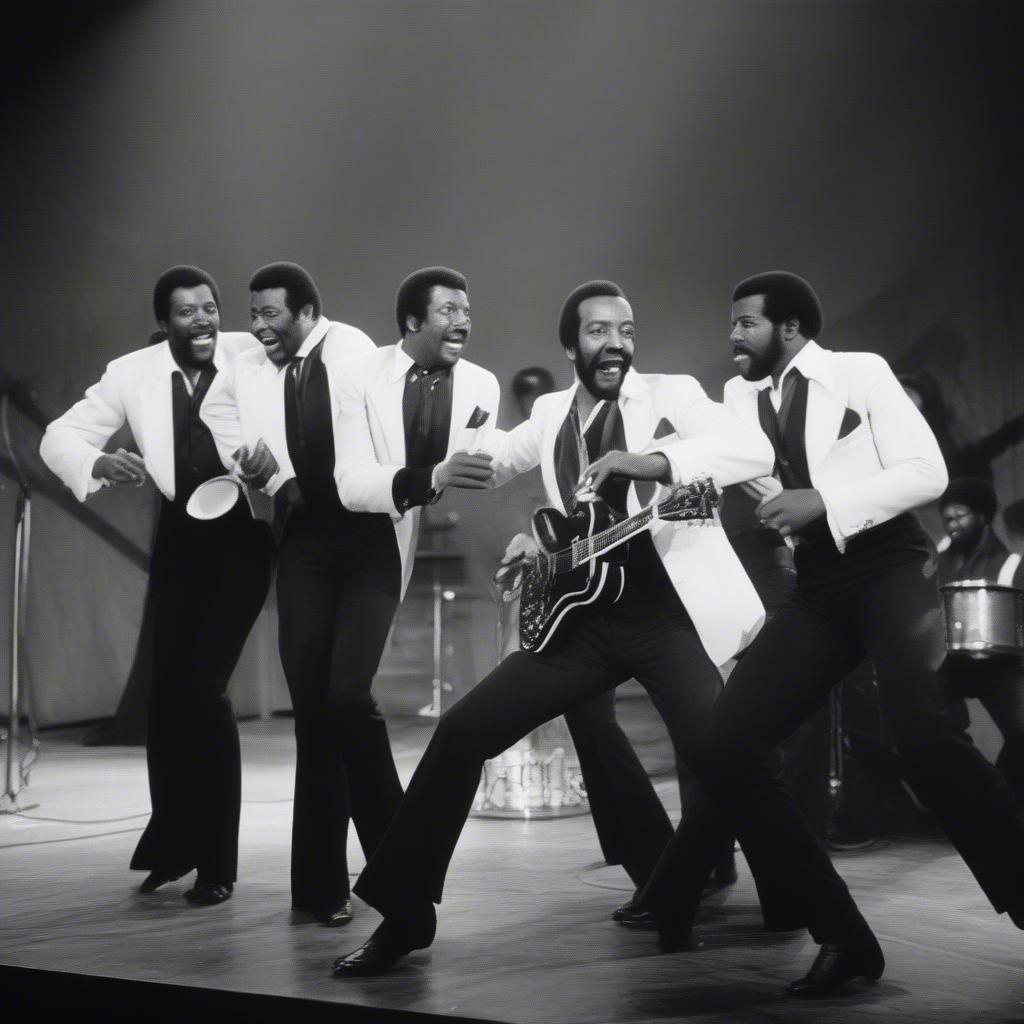 Teddy Pendergrass performing with Harold Melvin & The Blue Notes.