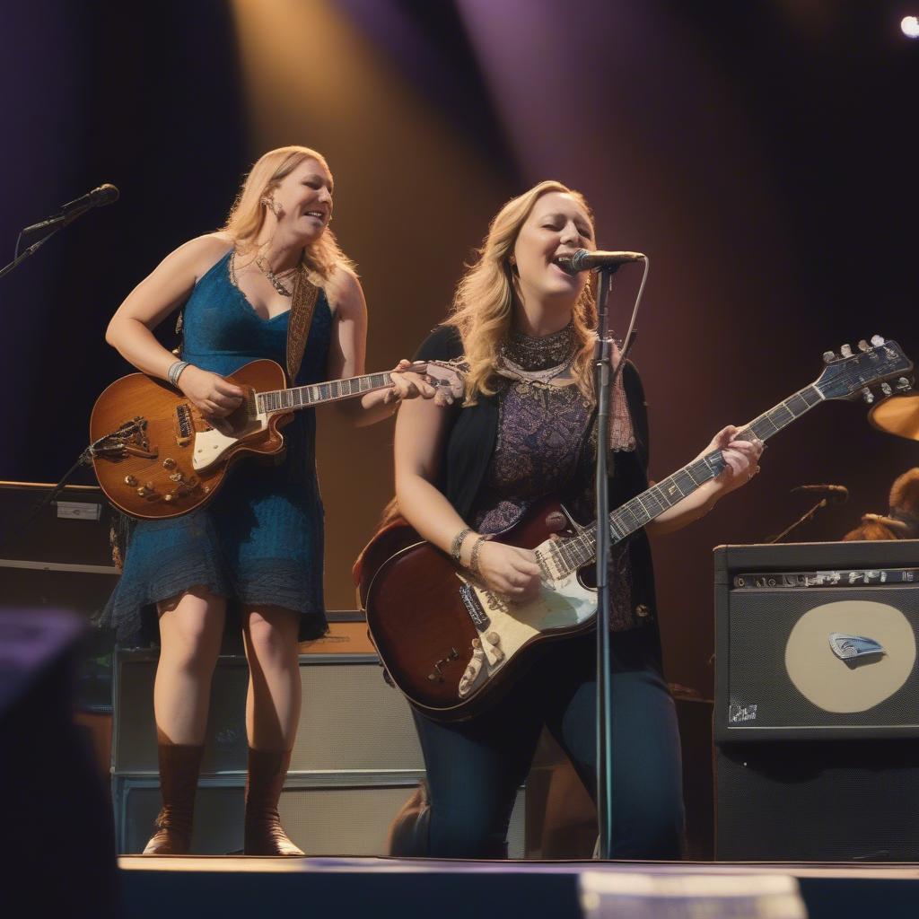 Tedeschi Trucks Band performing live on stage at Lockn' Festival