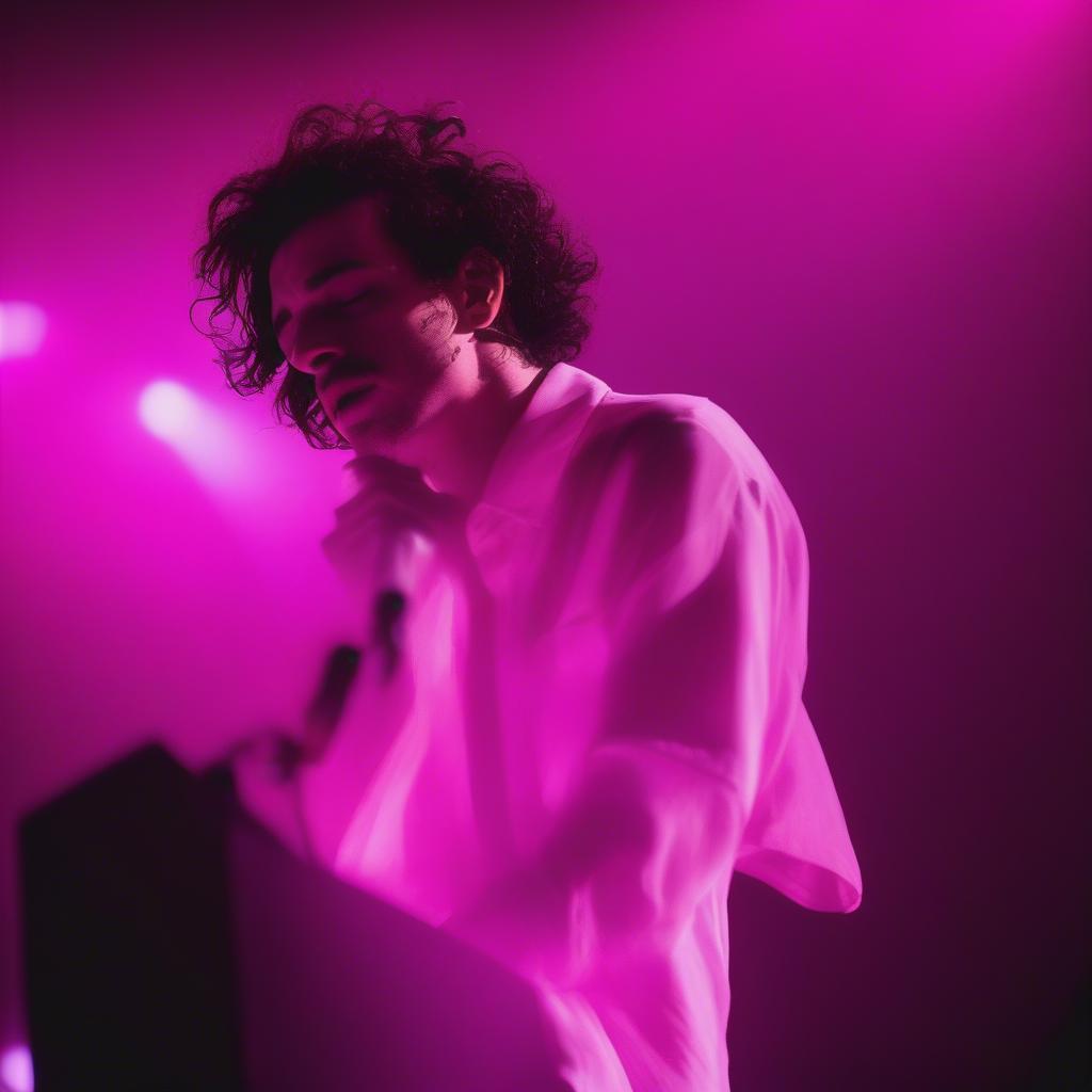 The 1975 performing "Love It If We Made It" at Leeds Festival 2019