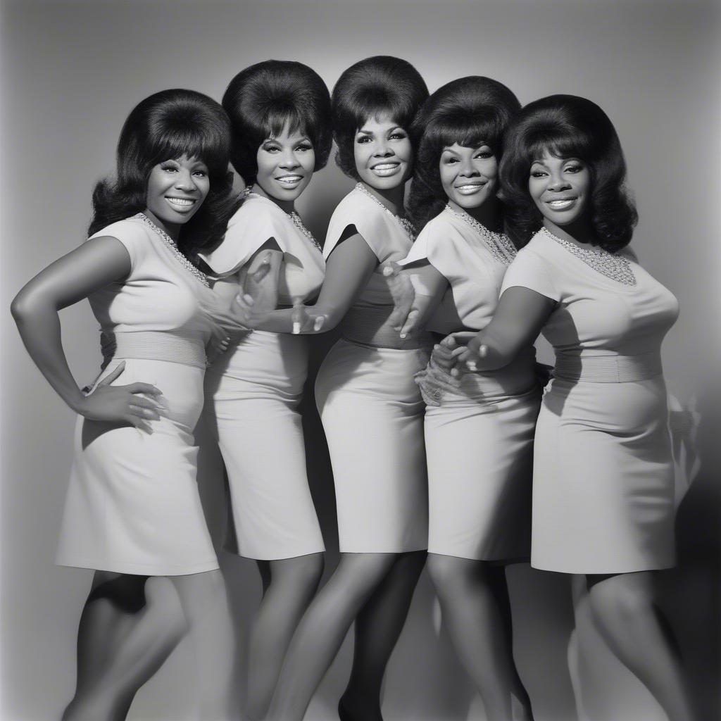 The Shirelles posing for a publicity photo