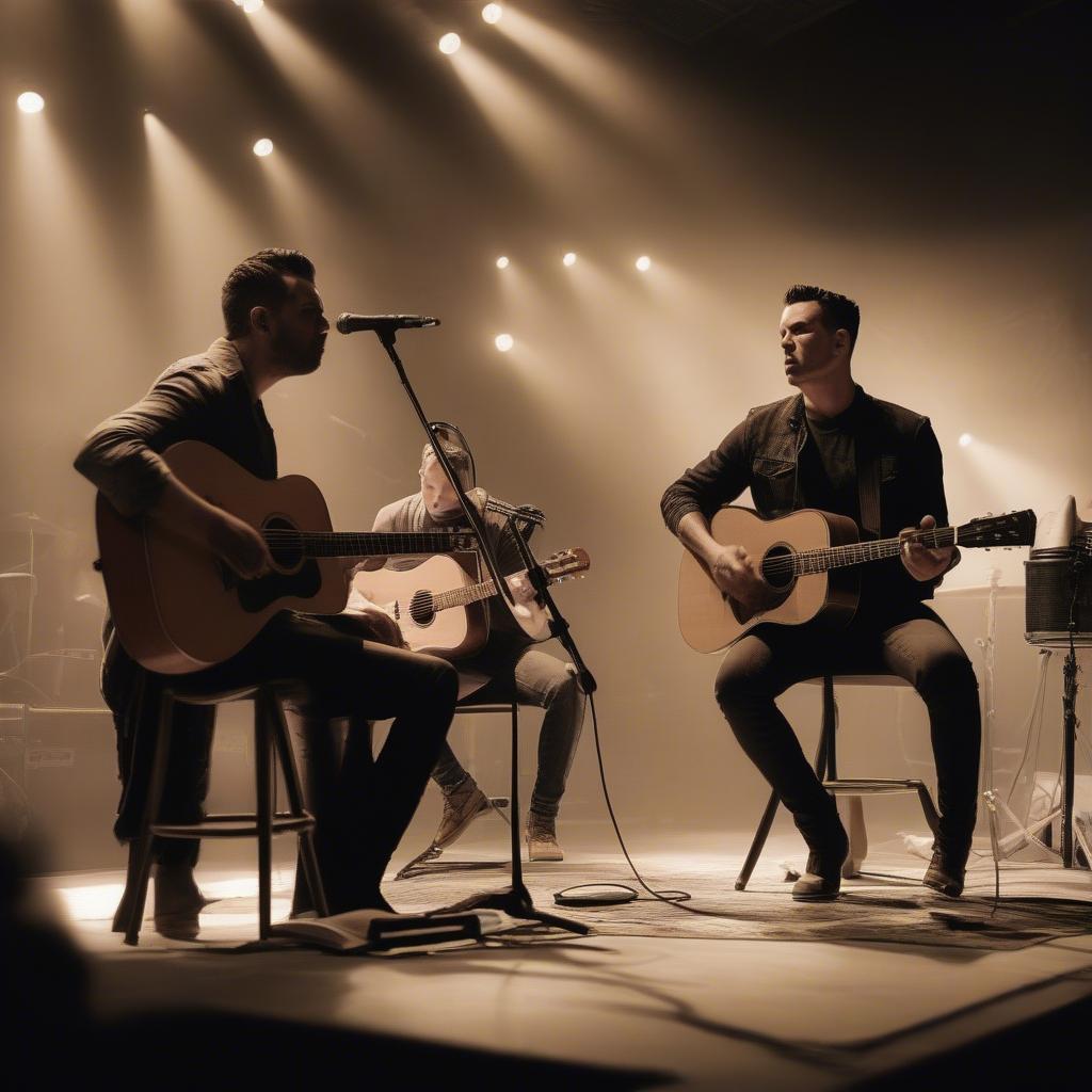 Theory of a Deadman performing an acoustic set