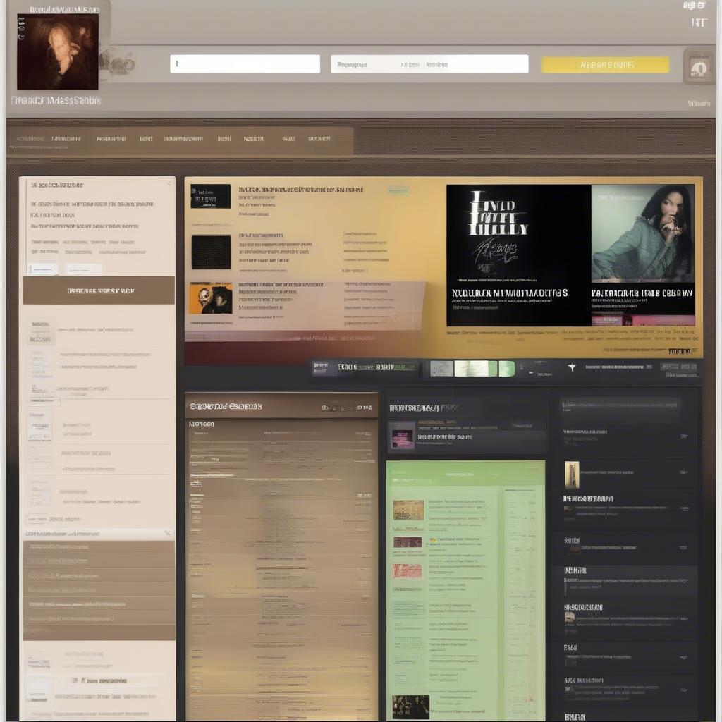 Example of a Third-Party Music Chart Website