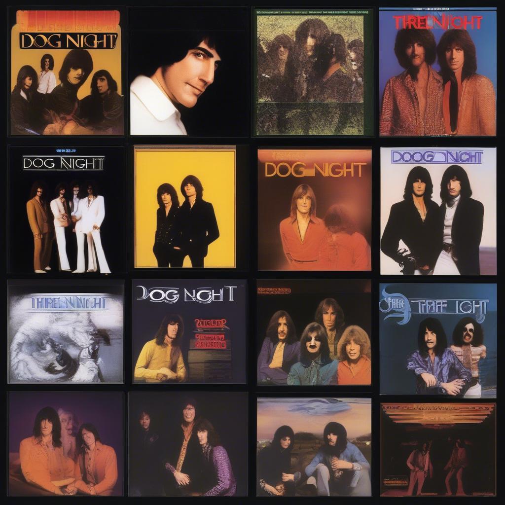 Three Dog Night Album Covers Collage