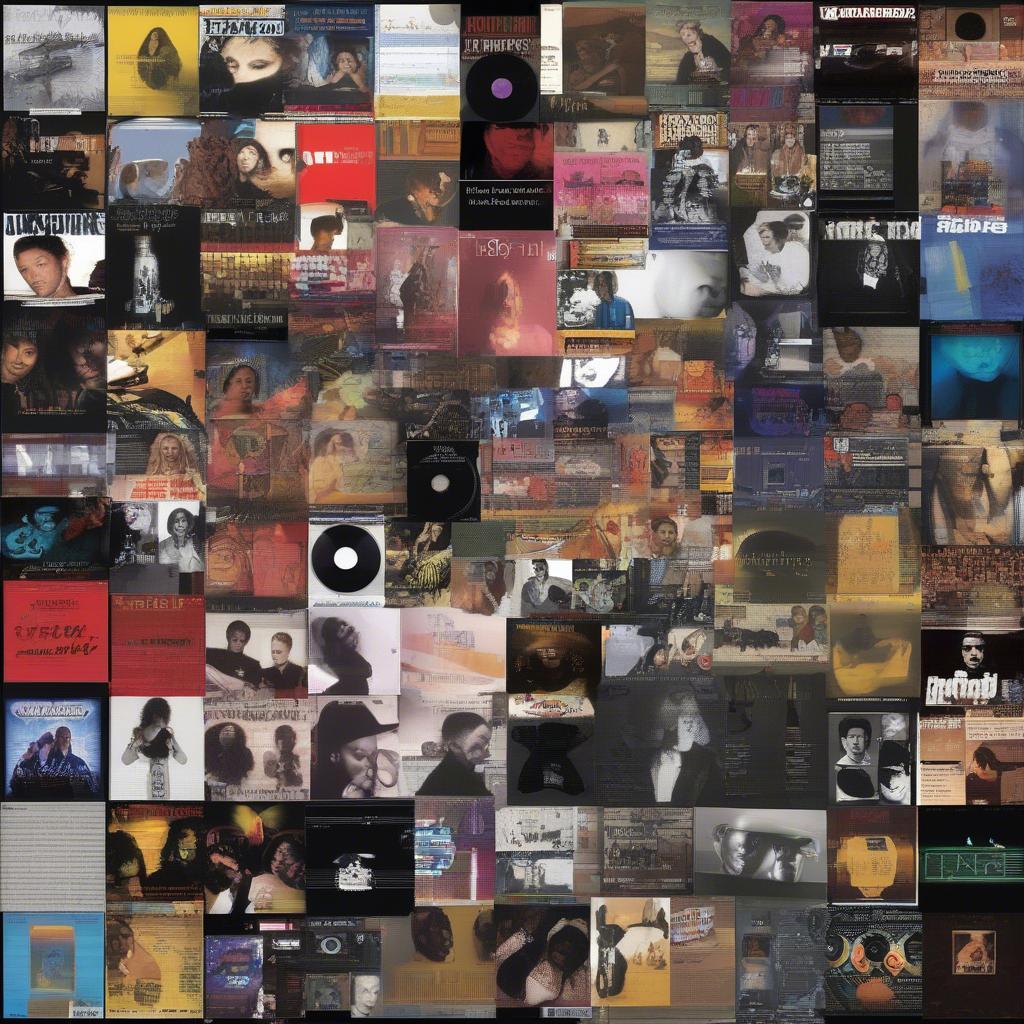 A collage of album covers