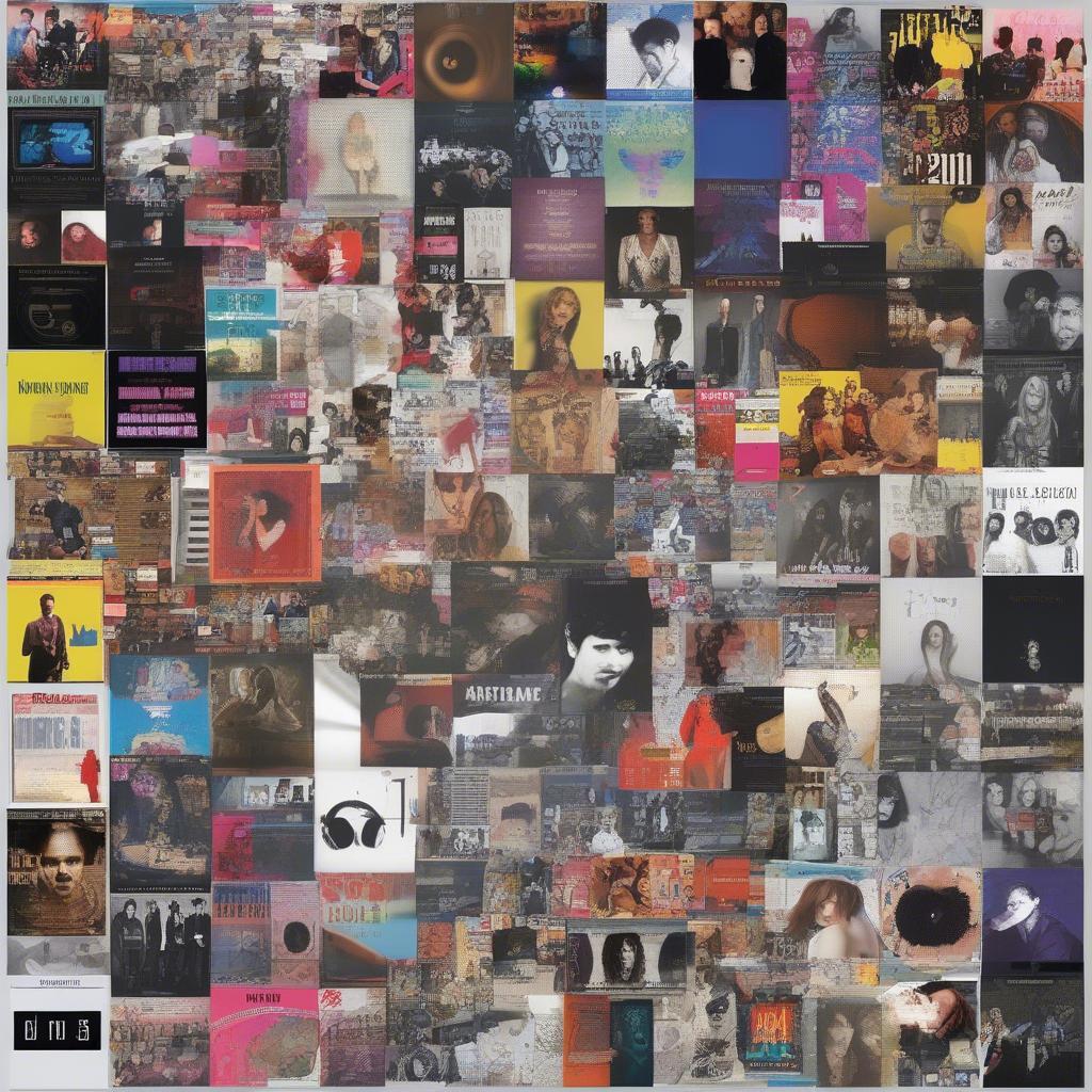 Collage of album covers from top 100 songs of 2012