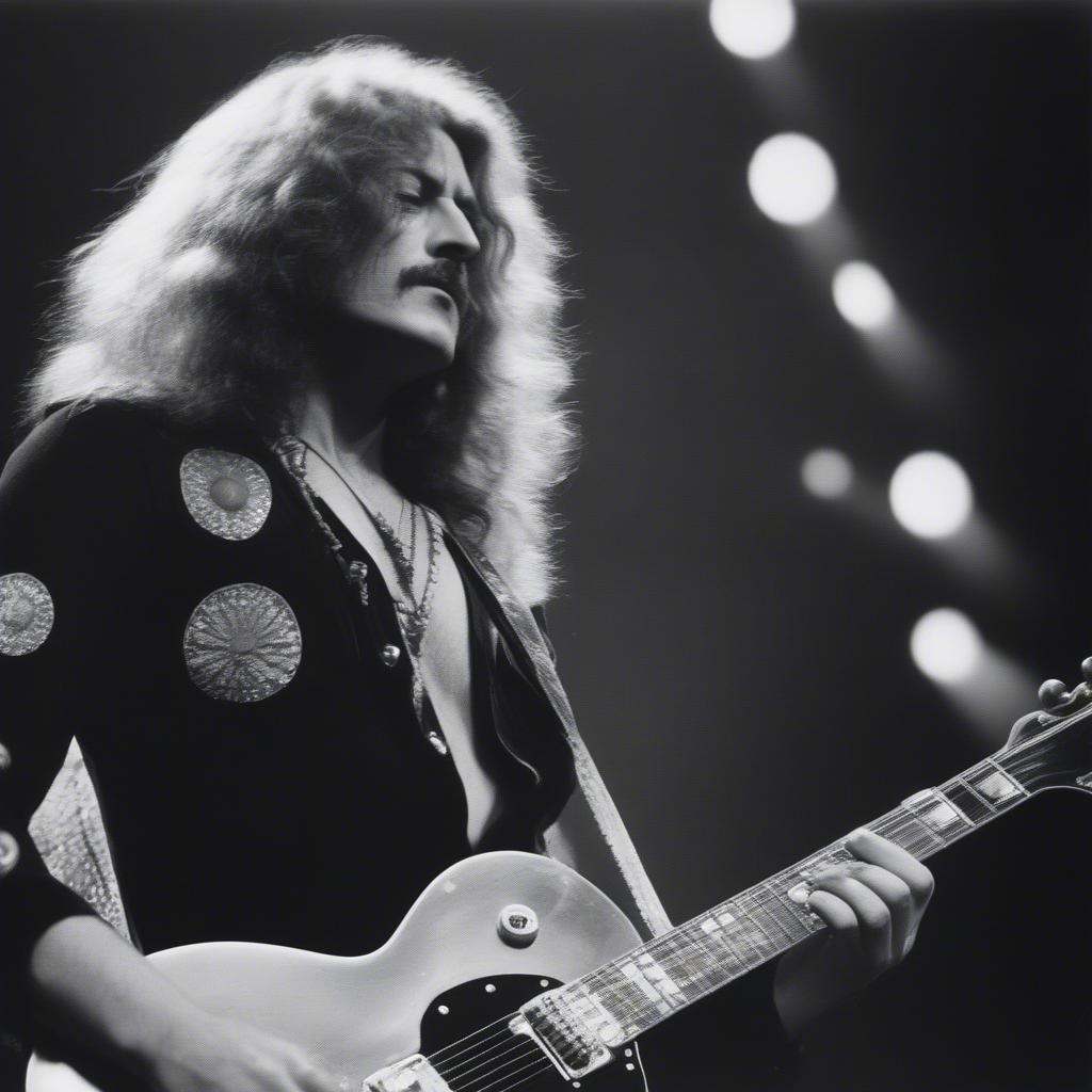 Led Zeppelin performing live